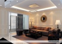Modern dizaynlı led ışıklı alçıpan tavan