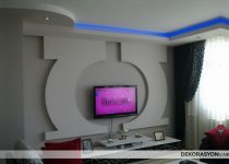 Oval tasarımlı alıçıpan tv ünitesi