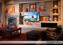 2017 şık tasarımlı alçı tv ünitesi modeli