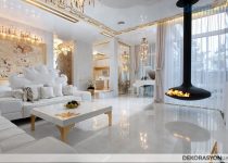 Modern salon duvar dekorasyonu örnekleri
