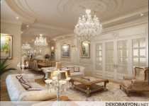 Etkileyici Klasik salon dekorasyonu