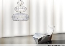 3 beyaz toplu salon avize modeli