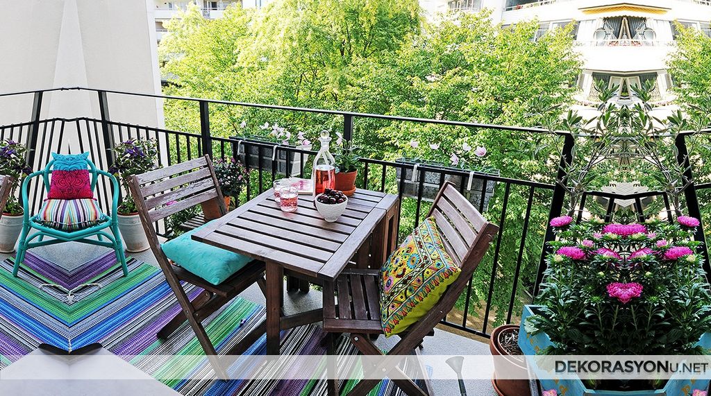 Çok güzel balkon peyzaj tasarımları