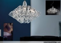 Salona şıklık kazandıracak diamante salon avizesi