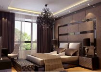 Küçük yatak odasında elegant tasarım