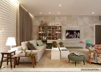 Modern salon duvar dekorasyonu tasarımları