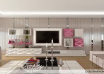 Pembe beyaz salonlarda göz alıcı diyzan
