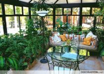 Harika balkon peyzaj modeli