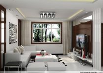 Huzurlu küçük salon dekorasyonu
