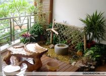 ilginç dizaynlı balkon düzenlemesi