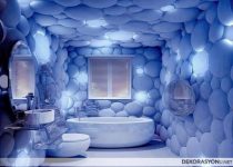 İlginç banyo duvar kağıdı