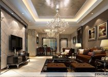 Elegant klasik salon dekorasyonu
