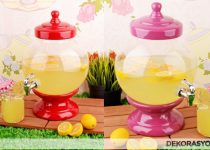 7 renk alternatifi bulunan dekoratif cam sebil modeli