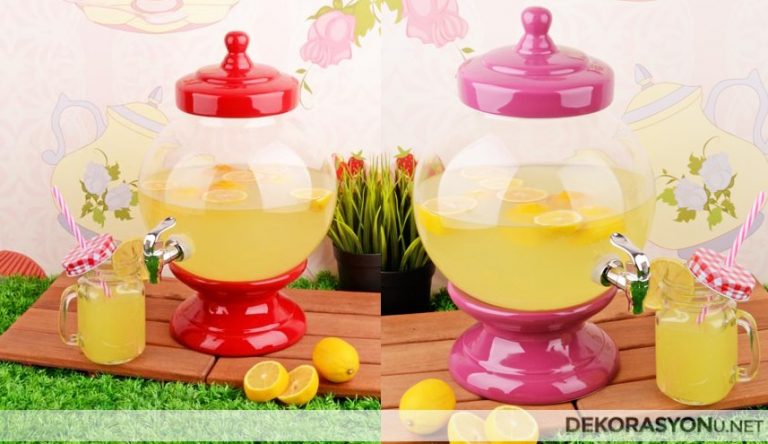 Dekoratif Cam Sebil Modelleri