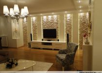 Salon için modern duvar dekorasyonu fikirleri