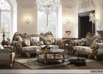 Mükemmel uyumlu klasik salon dekorasyonu