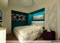 Küçük yatak odası minimalist dekor