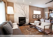 Salon için modern duvar dekorasyonu örnekleri
