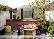 Rahat balkon peyzaj tasarımları