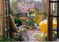 Sıcacık balkon peyzaj tasarımları
