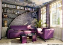 Salon için modern duvar dekorasyonu tasarım