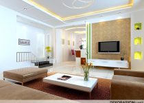 Salon için modern duvar dekorasyonları