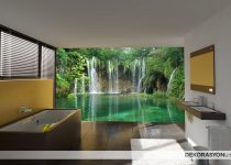 Tasarım banyo duvar kağıdı