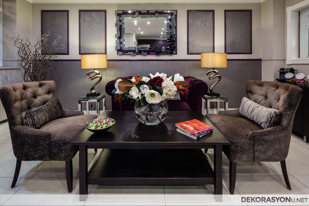 Tasarım küçük salon dekorasyonu