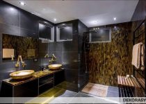 2020 Koyu renk banyo modeli