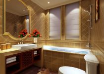 Makrome desenli dekoratif banyo modeli