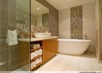 Sade tasarımlı beyaz renk 2020 banyo modelleri
