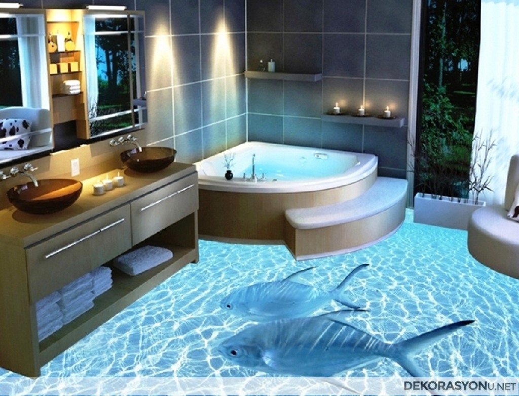 Dekoratif 3D modern banyolar
