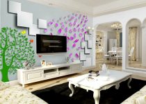 3d tv arkası duvar kâğıdı modelleri