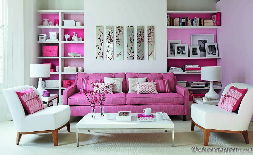 Pudra küçük salon dekorasyonları