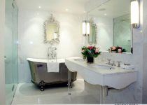 Avangard küçük banyo dekorasyonu