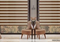 Bambu Zebra Desenli Salon Perdesi İle Şahane Salonlar