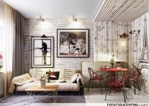 Country tarının en iyi yansıtıldığı salon dekorasyonu