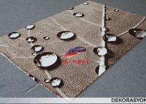 En güzel su damlası desenli 3 boyutlu halı modelleri