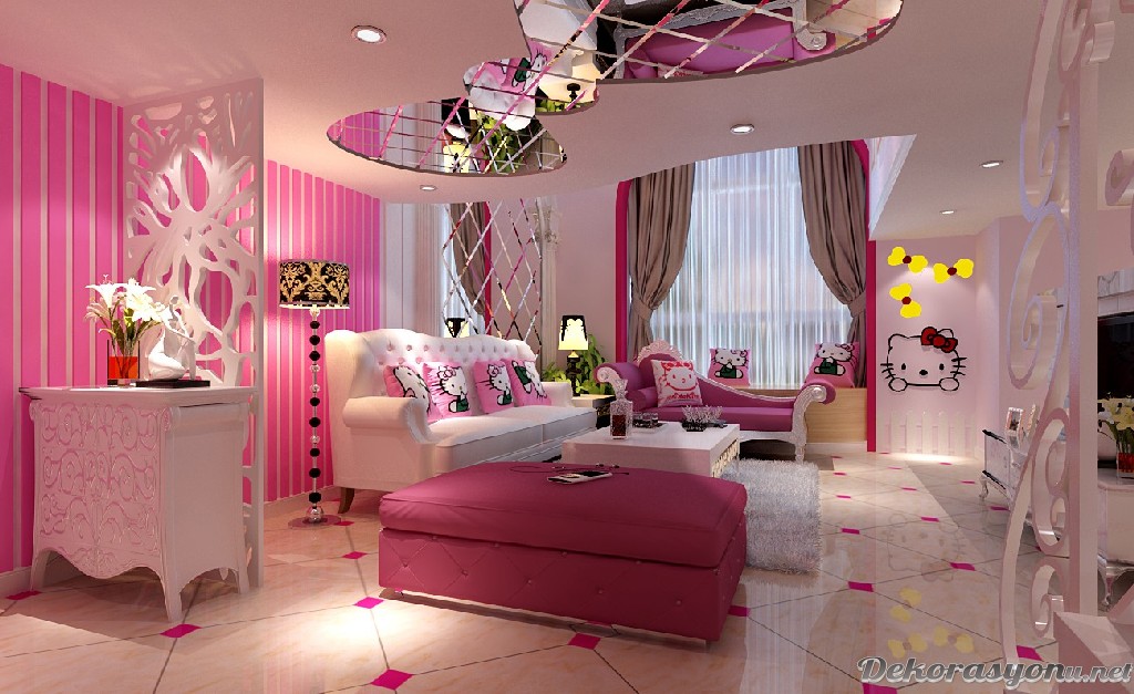 Eğlenceli ve şık salon dekorasyonları