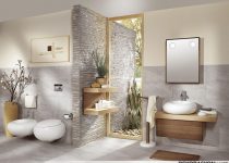 Kreatif tasarımlı banyo duvar panelleri