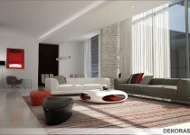 Geniş salon dekorasyon fikirleri ile oturma odanız nefes alsın