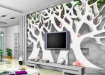 Harika ve güzel görünen tv arkası duvar kağıdı modelleri