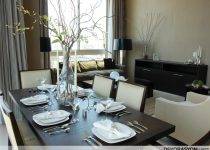 Harika küçük salon yemek odası