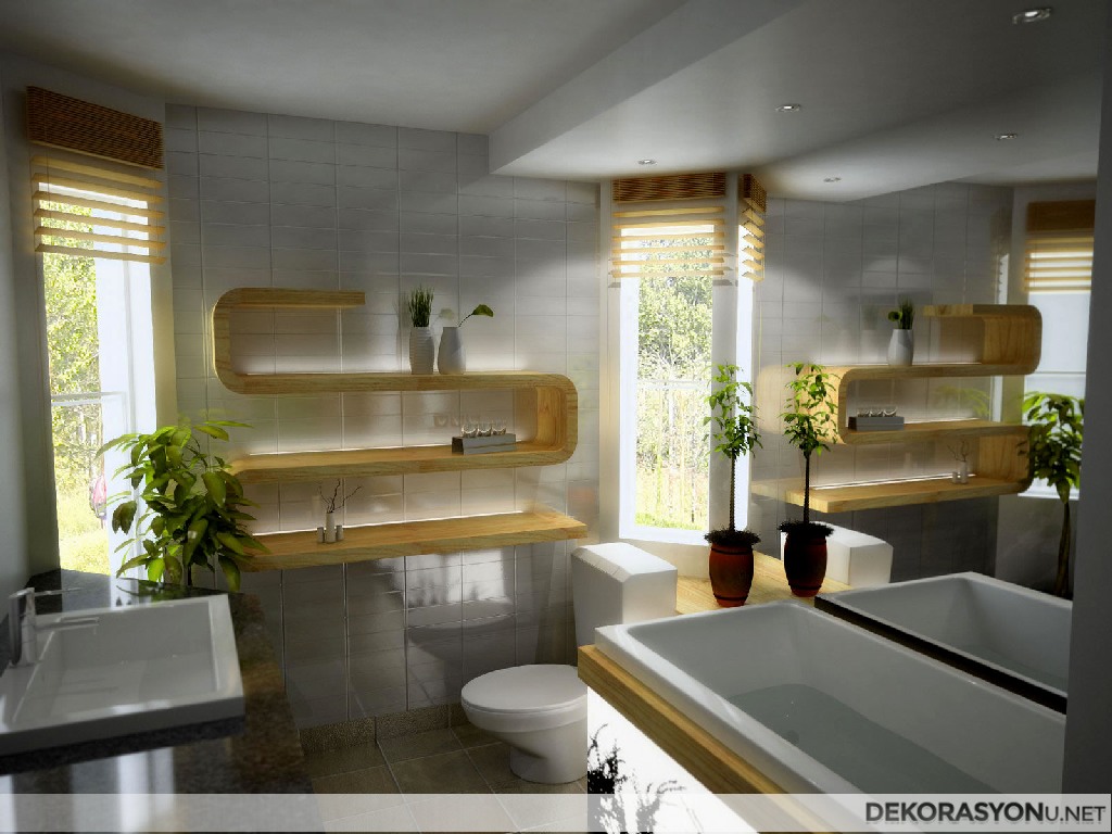 İç açıcı modern banyolar