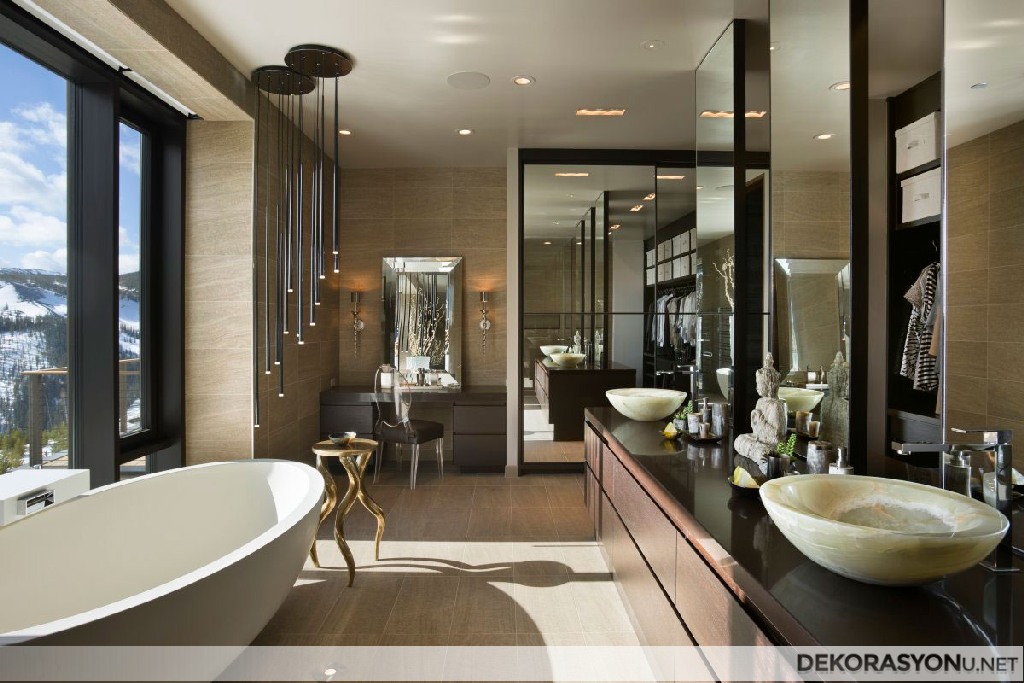 İlginç modern banyo modelleri
