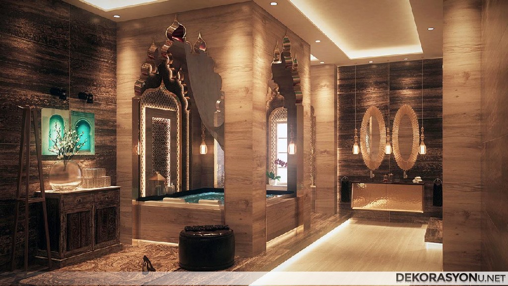 İşlemeli banyo dekorasyonu örnekleri