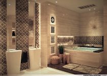 Klasik tarzın zarif hali olan banyo dekoraysonu