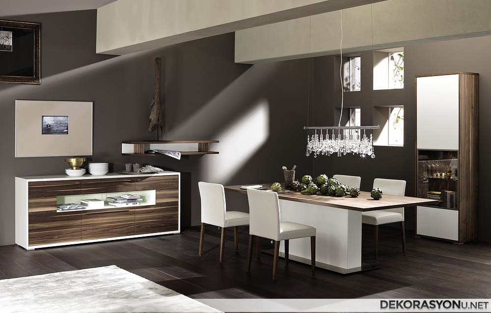 Ultra lüks ve modern yemek odaları