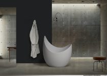 Modern görünümlü kreatif banyo küveti
