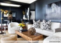 Kreatif son moda salon dekorasyon modeli